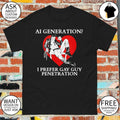 AI Generation I prefer gay guy penetration LGBTQ shirt