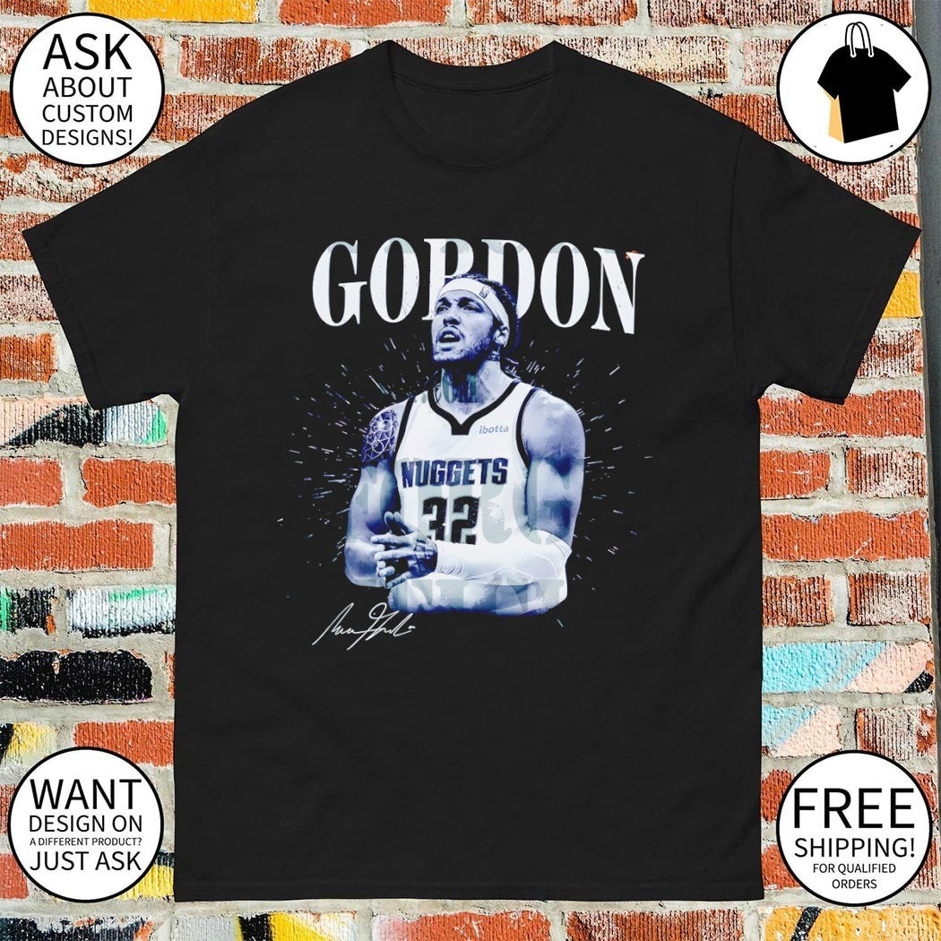 Aaron Gordon Denver Nuggets Basketball Game Day signature shirt