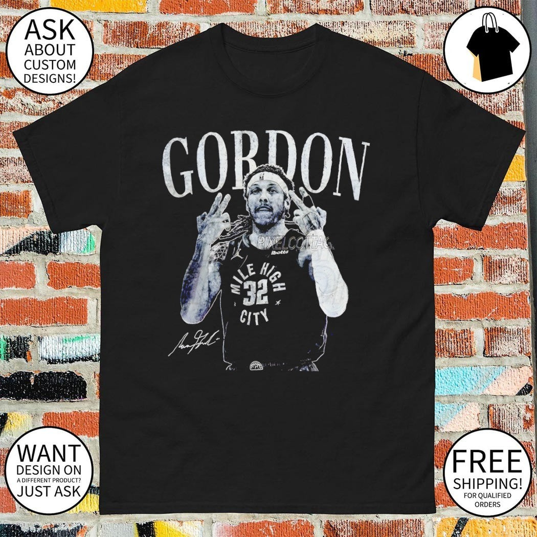 Aaron Gordon Denver Nuggets Basketball NBA Mile High City signature shirt