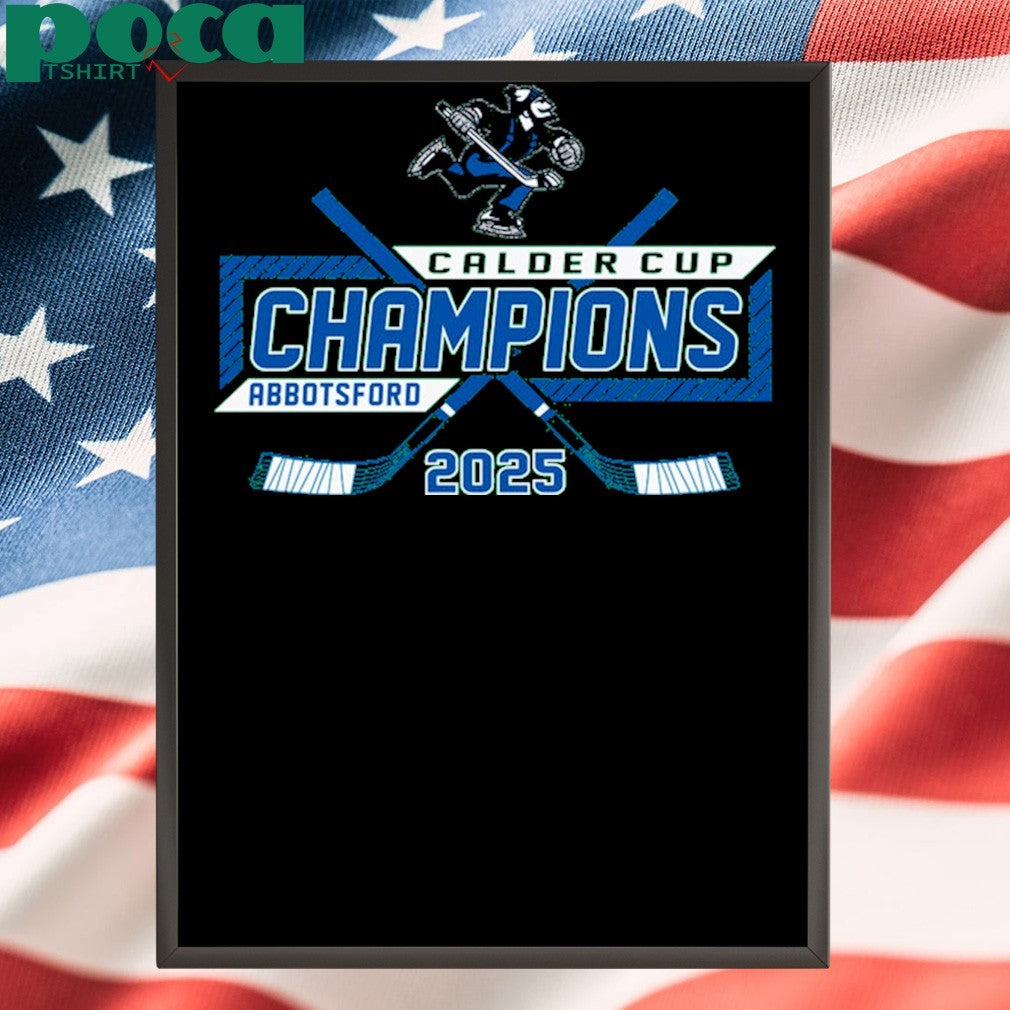 Abbotsford Canucks 2025 Calder Cup Champions Adult Roster T-Shirt