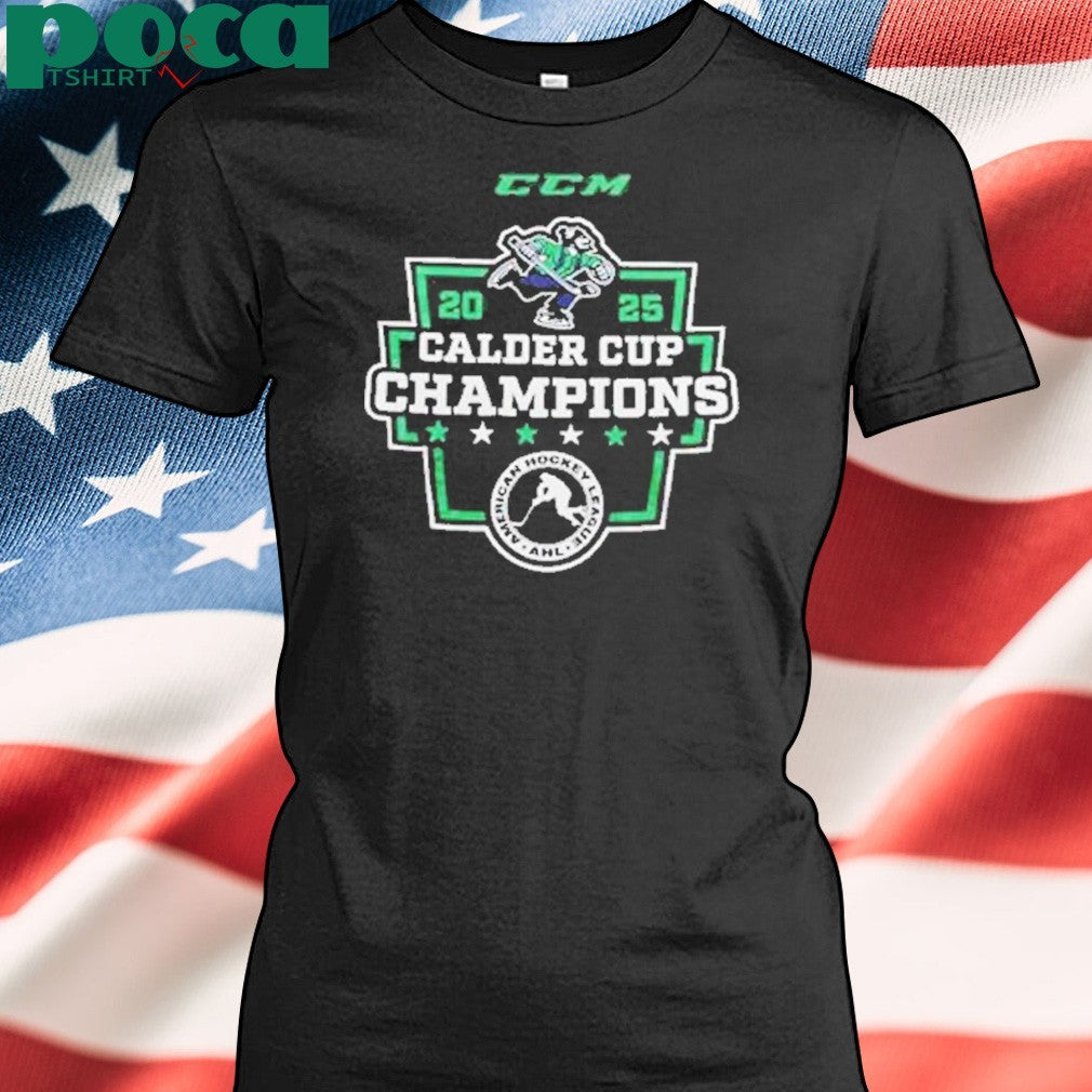 Abbotsford Canucks 2025 Calder Cup Champions Locker Room T-Shirt