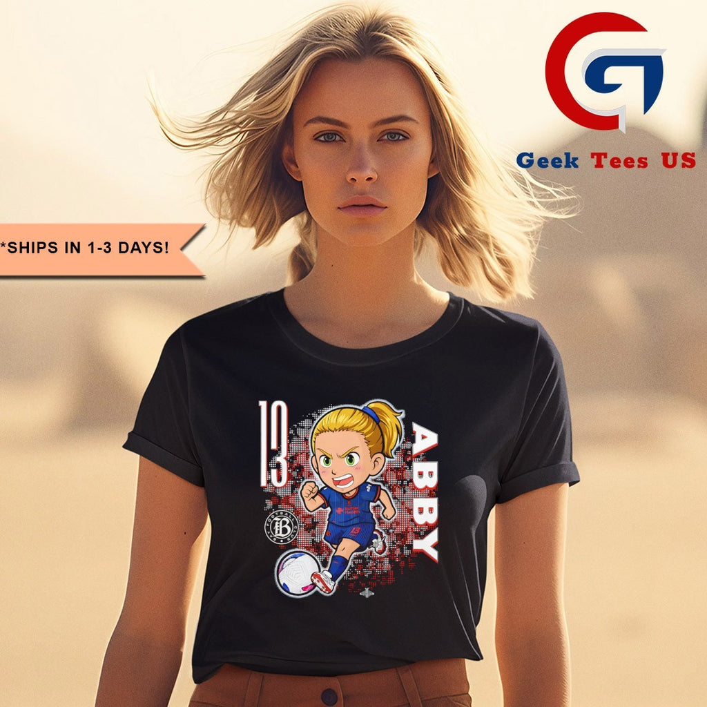 Abby Dahlkemper Bay FC NWSL chibi graphic shirt