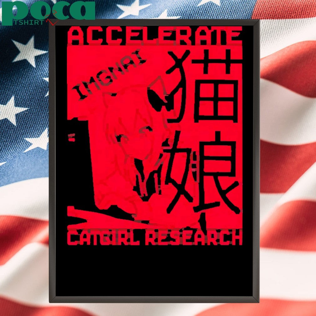 Accelerate Imgnai Catgirl Research Shirt