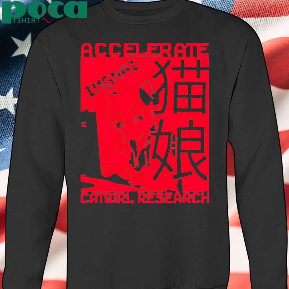 Accelerate Imgnai Catgirl Research Shirt