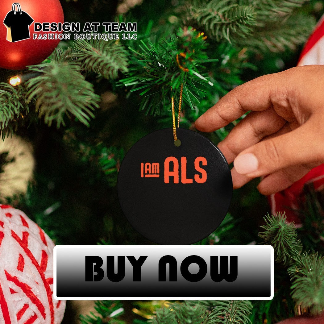 Aclerosis awareness patient advocacy I am ALS orange logo shirt