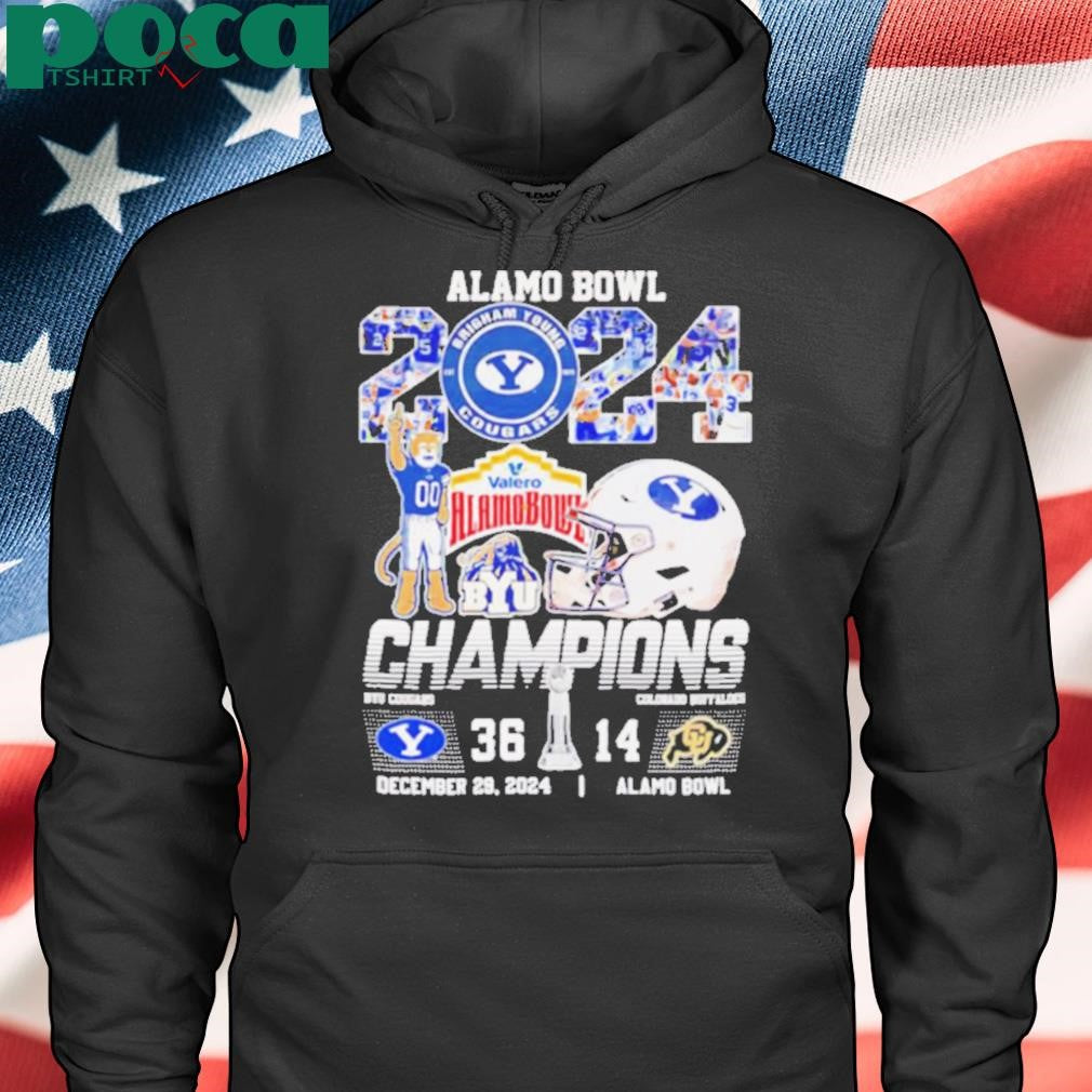 Alamo Bowl 2024 Champions Byu Cougars mascot shirt