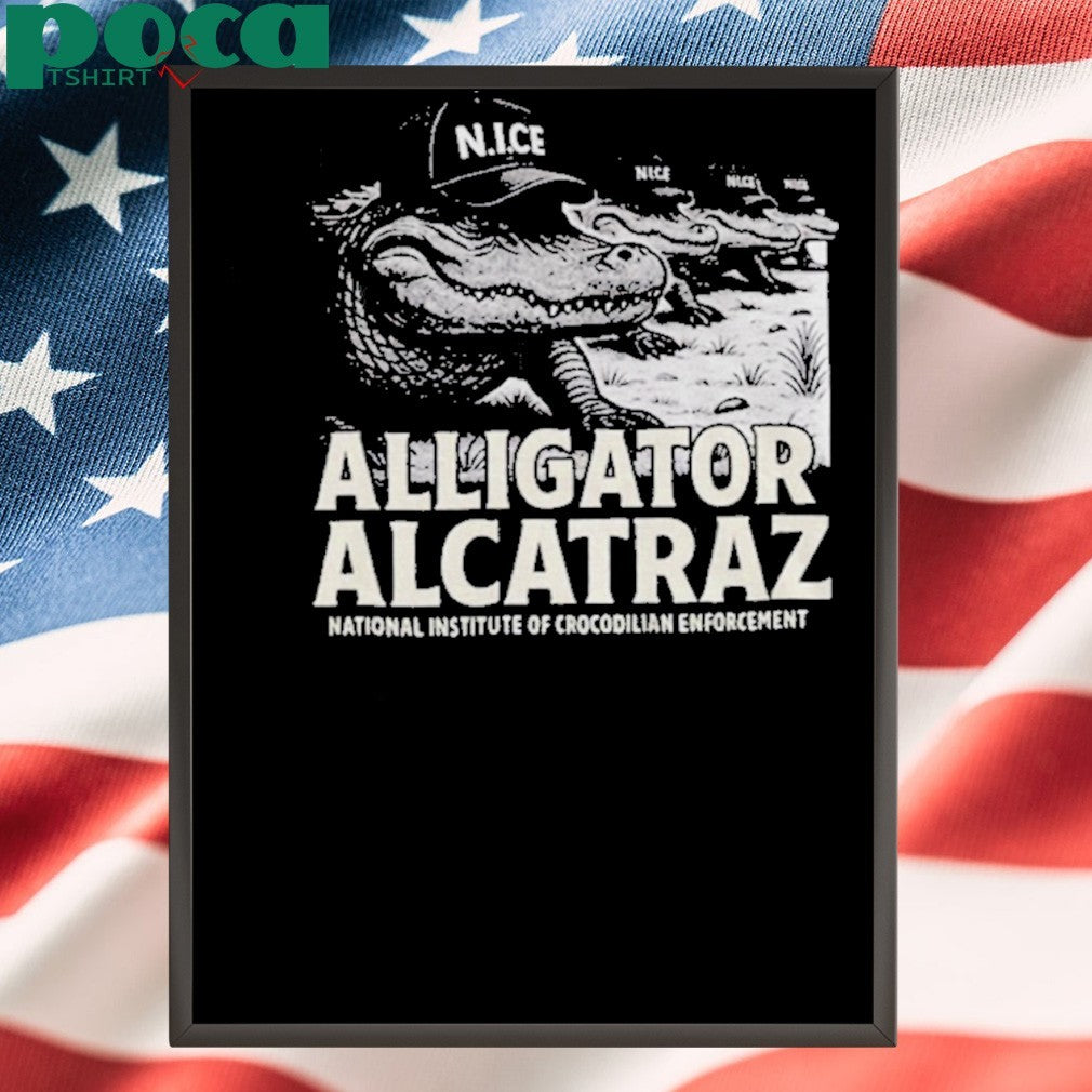 Alcatraz Gator Enforcement national institute of crocodilian enforcement shirt