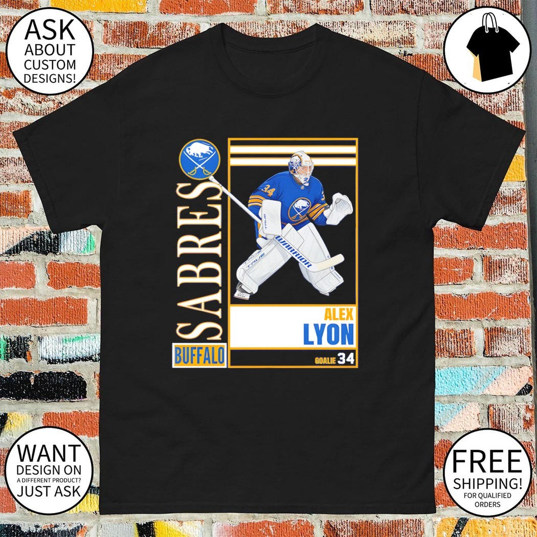 Alex Lyon Buffalo Sabres Goalie 34 Hockey NHL 2026 shirt