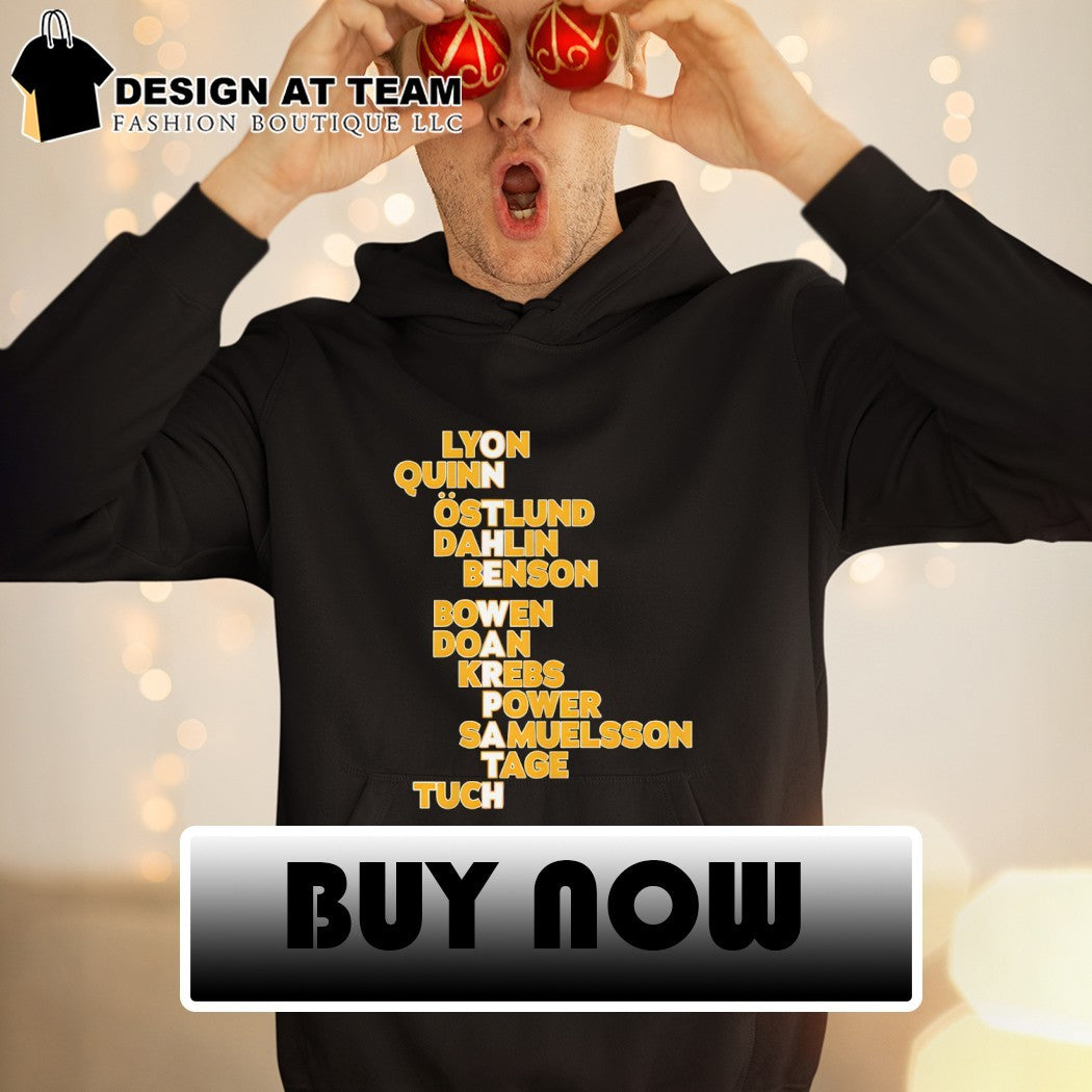 Alex Lyon Dylan Cozens Rasmus Dahlin Tage Thompson Alex Tuch Buffalo Sabres Hockey On The Warpath Names 2026 shirt