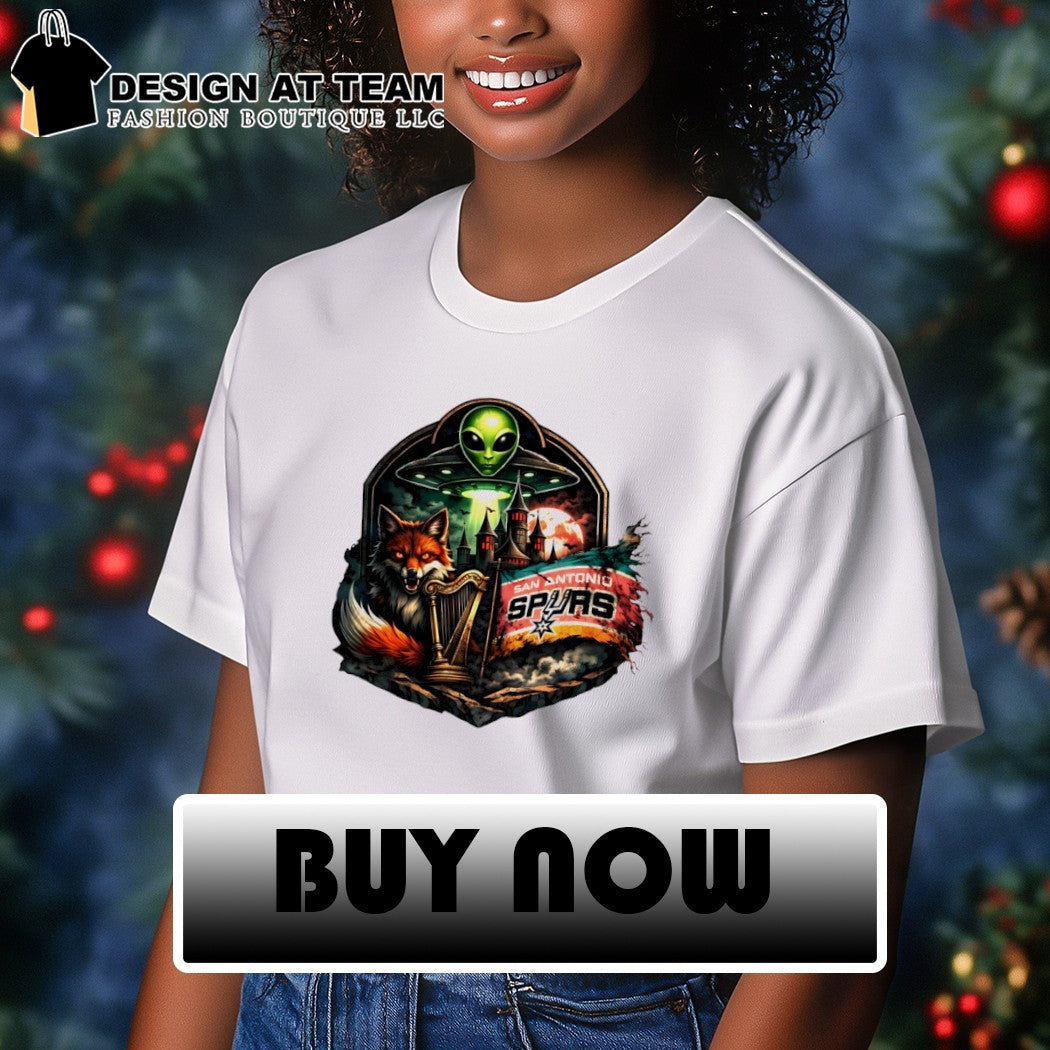 Alien Fox Castle Harp Spur San Antonio Spurs Basketball NBA 2026 shirt