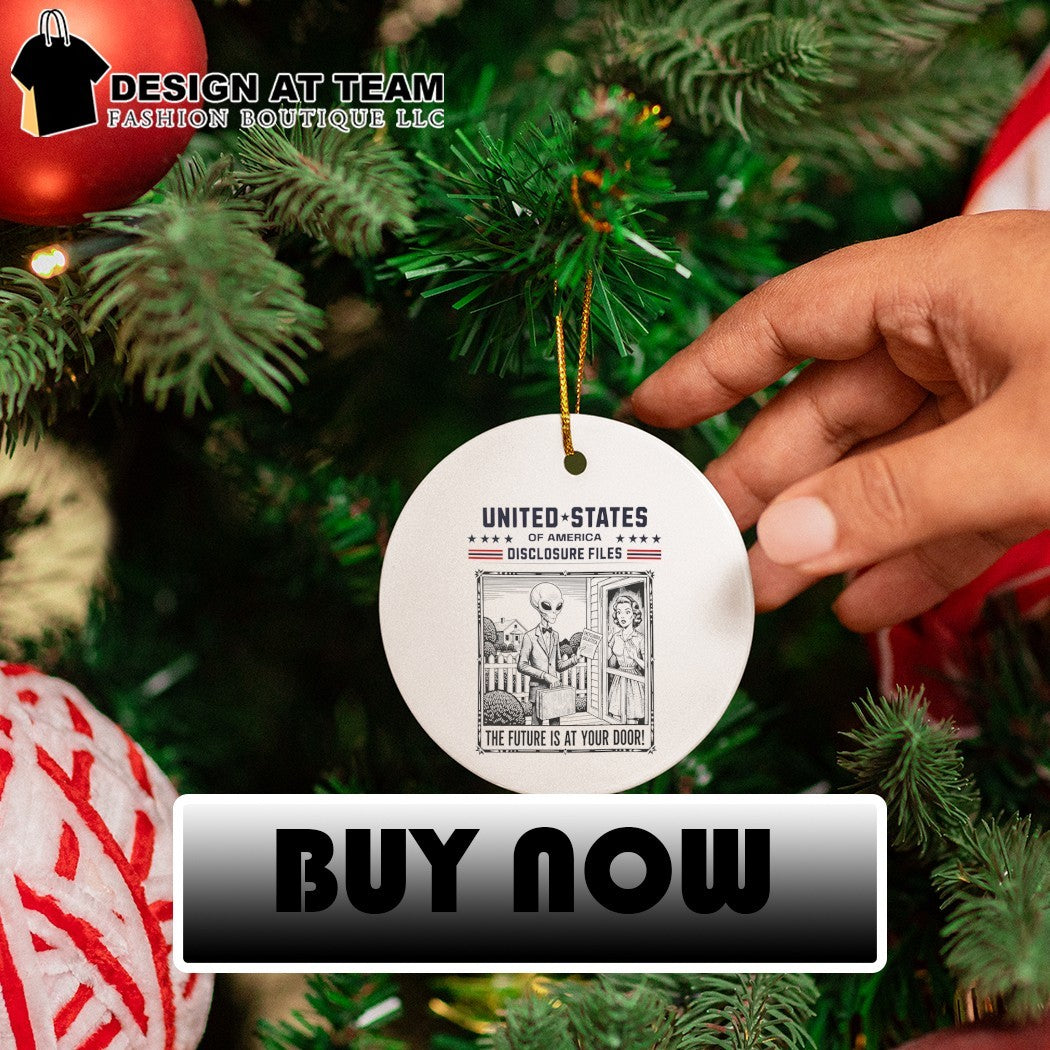 Alien Salesman United States of America Disclosure Files the future is at your door shirt