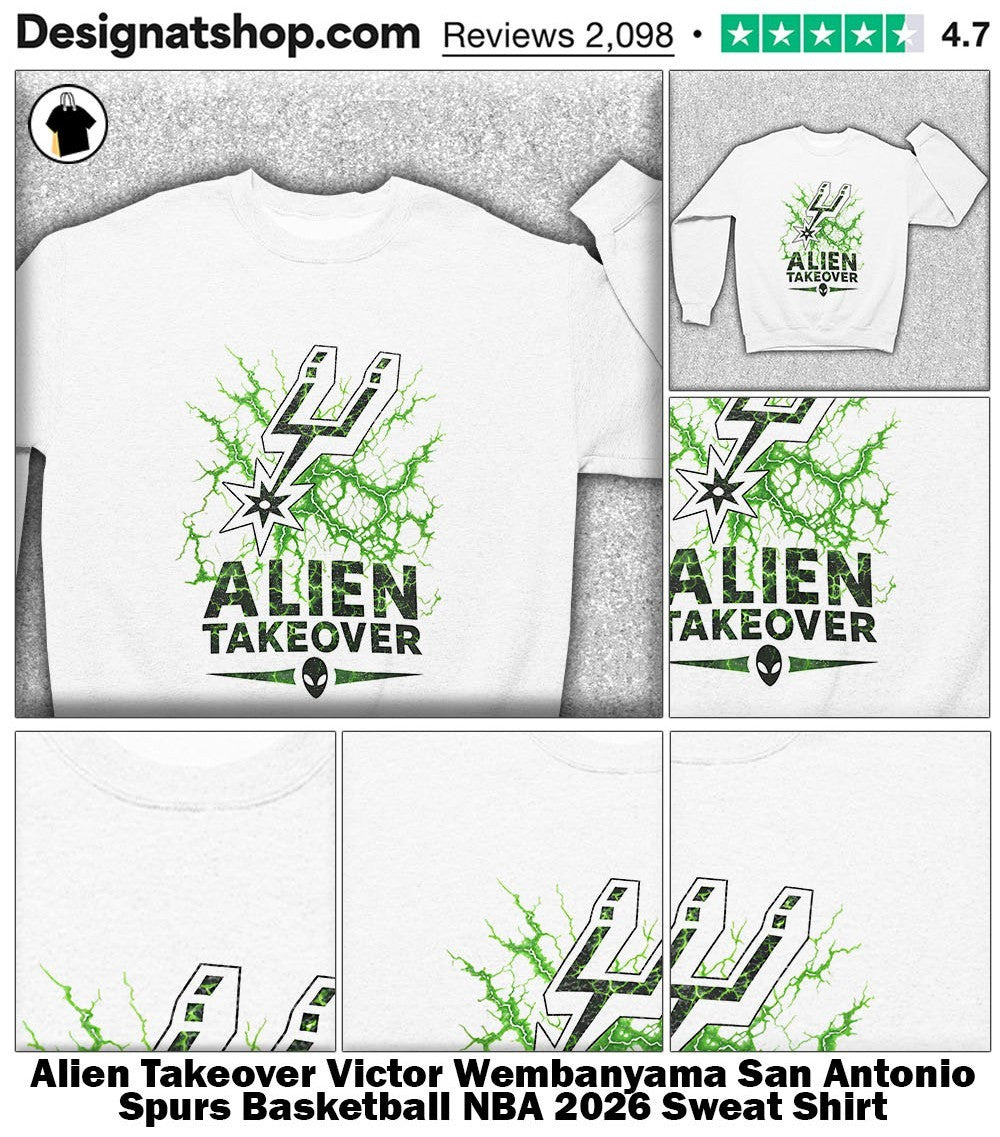 Alien Takeover Victor Wembanyama San Antonio Spurs Basketball NBA 2026 shirt