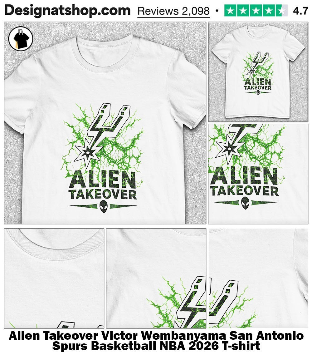 Alien Takeover Victor Wembanyama San Antonio Spurs Basketball NBA 2026 shirt