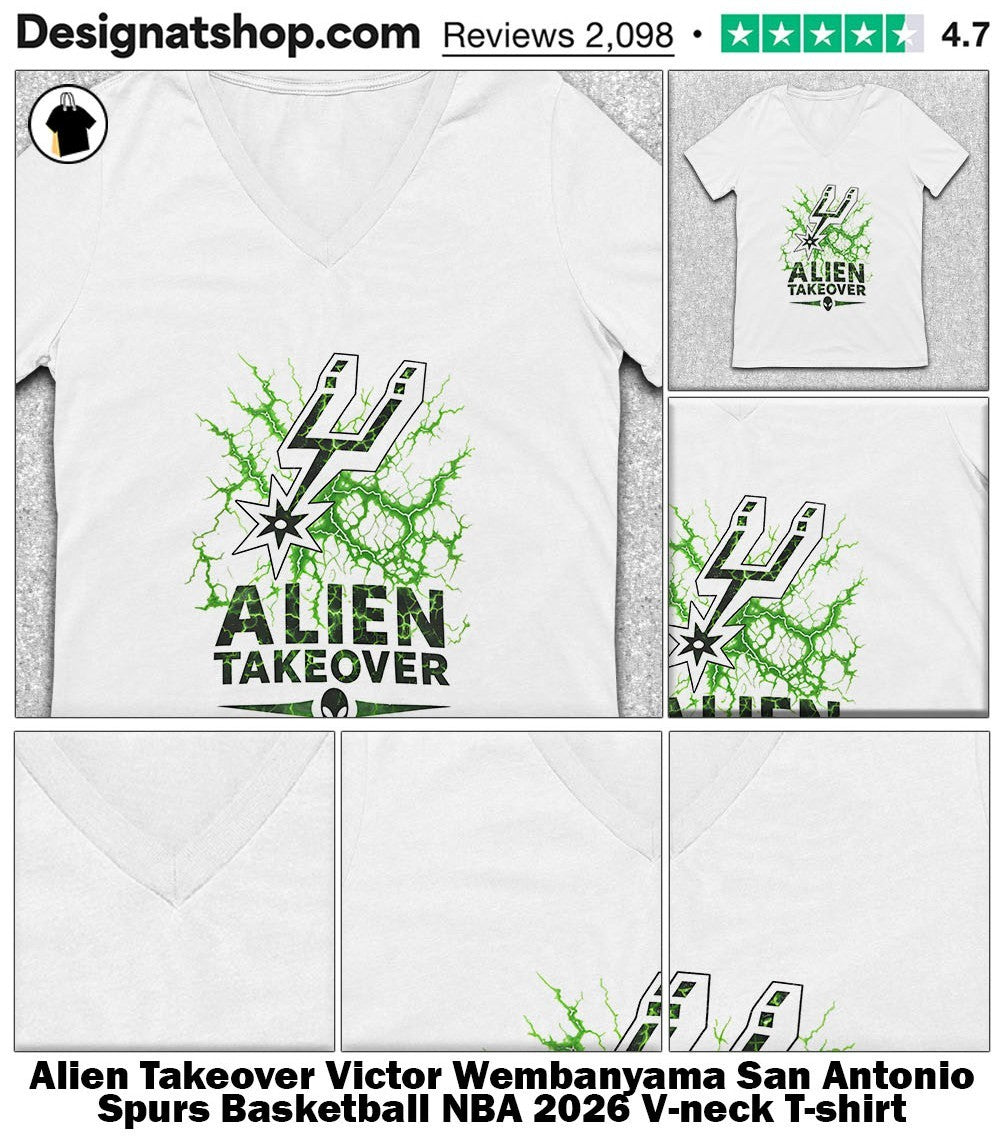 Alien Takeover Victor Wembanyama San Antonio Spurs Basketball NBA 2026 shirt