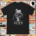Alien The Short Version Cat Sci-Fi Horror Parody Graphic shirt