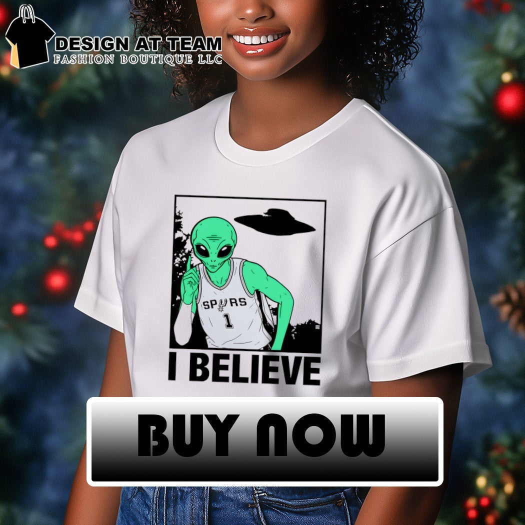 Alien UFO x Victor Wembanyama San Antonio Spurs Basketball I Believe 2026 shirt