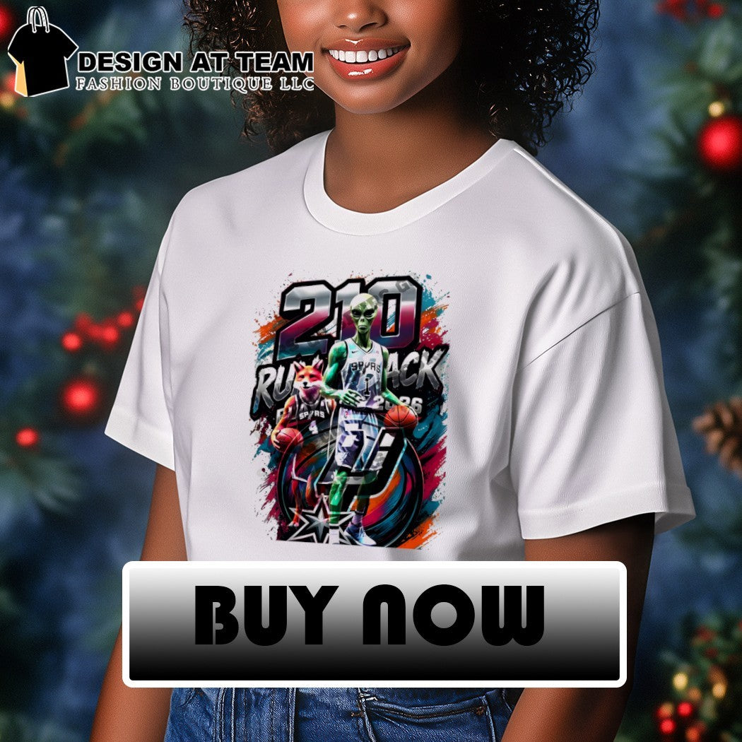 Alien Victor Wembanyama 210 Run Back San Antonio Spurs Basketball graphic shirt