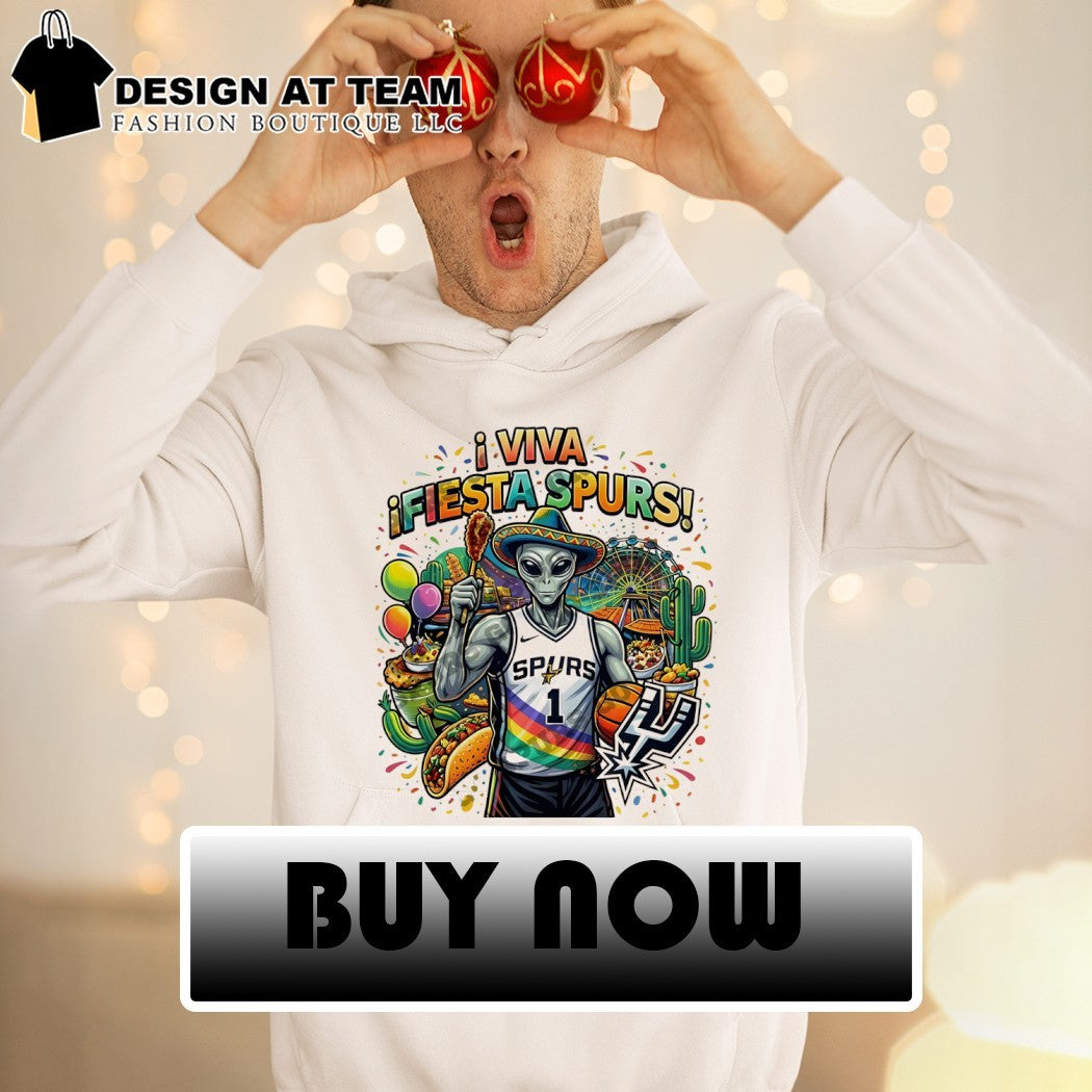 Alien Victor Wembanyama Fiesta San Antonio Spurs Basketball Mexico Viva Fiesta Spurs shirt