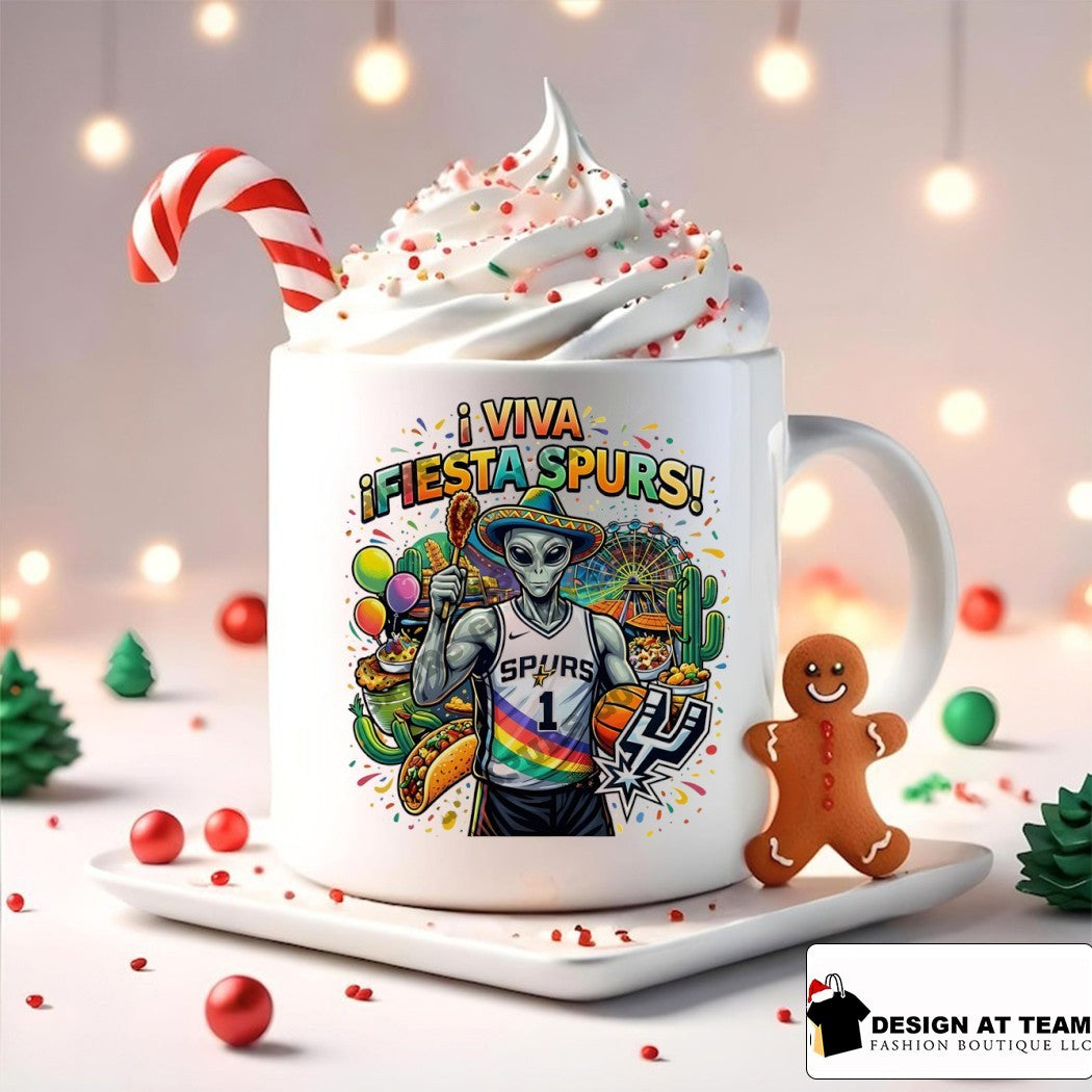 Alien Victor Wembanyama Fiesta San Antonio Spurs Basketball Mexico Viva Fiesta Spurs shirt