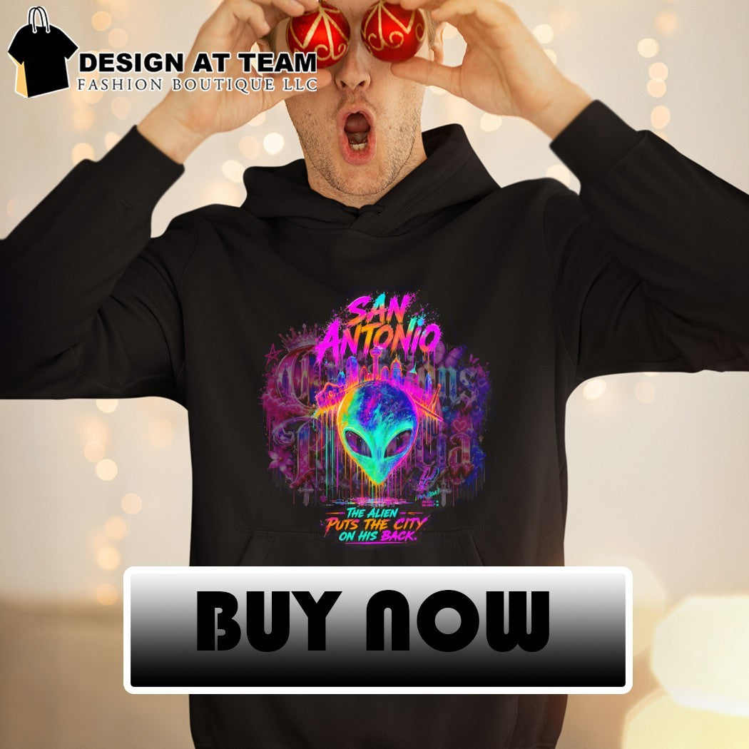 Alien Wembanyama San Antonio Spurs 2026 Playoffs the alien puts the city on his back shirt