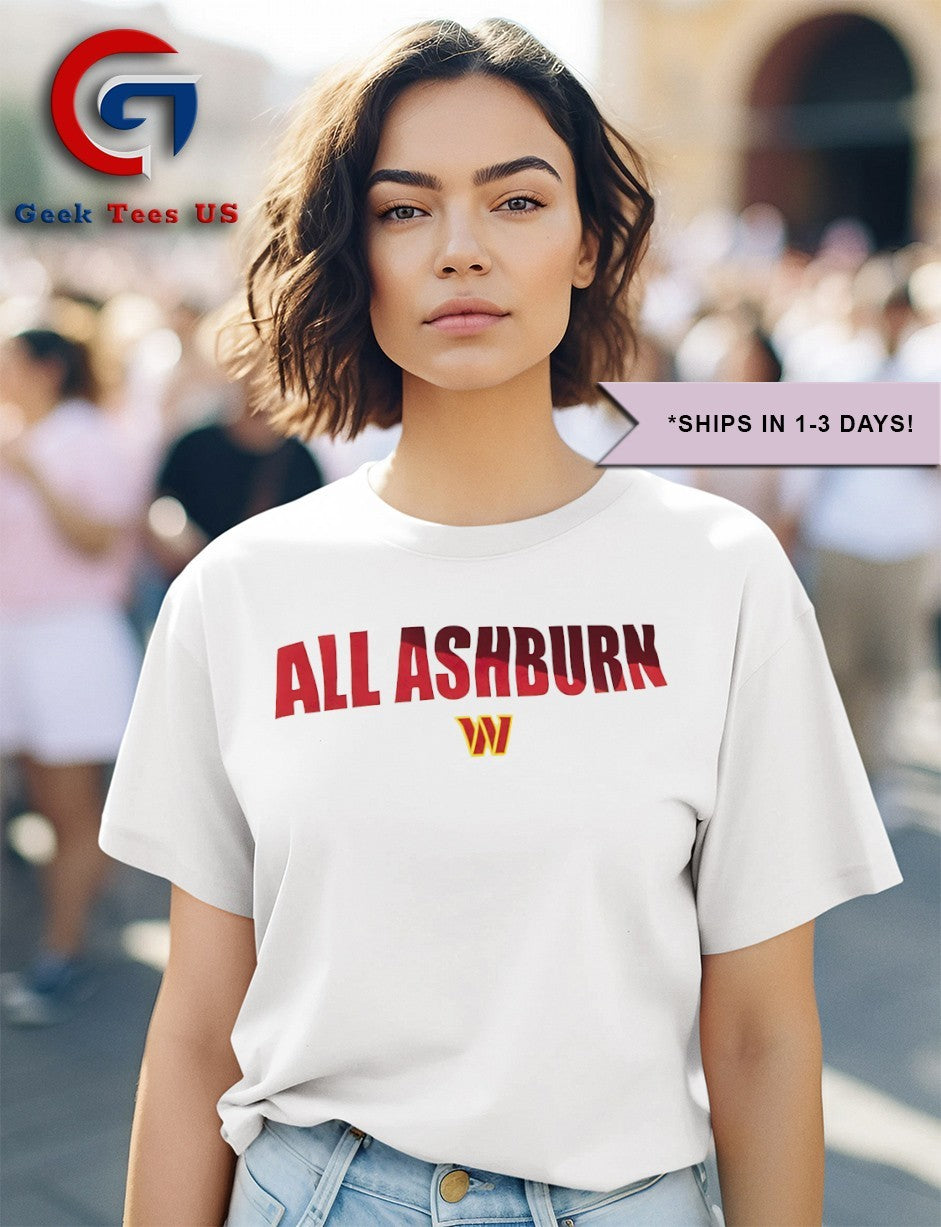 All Ashburn Washington Commanders logo shirt