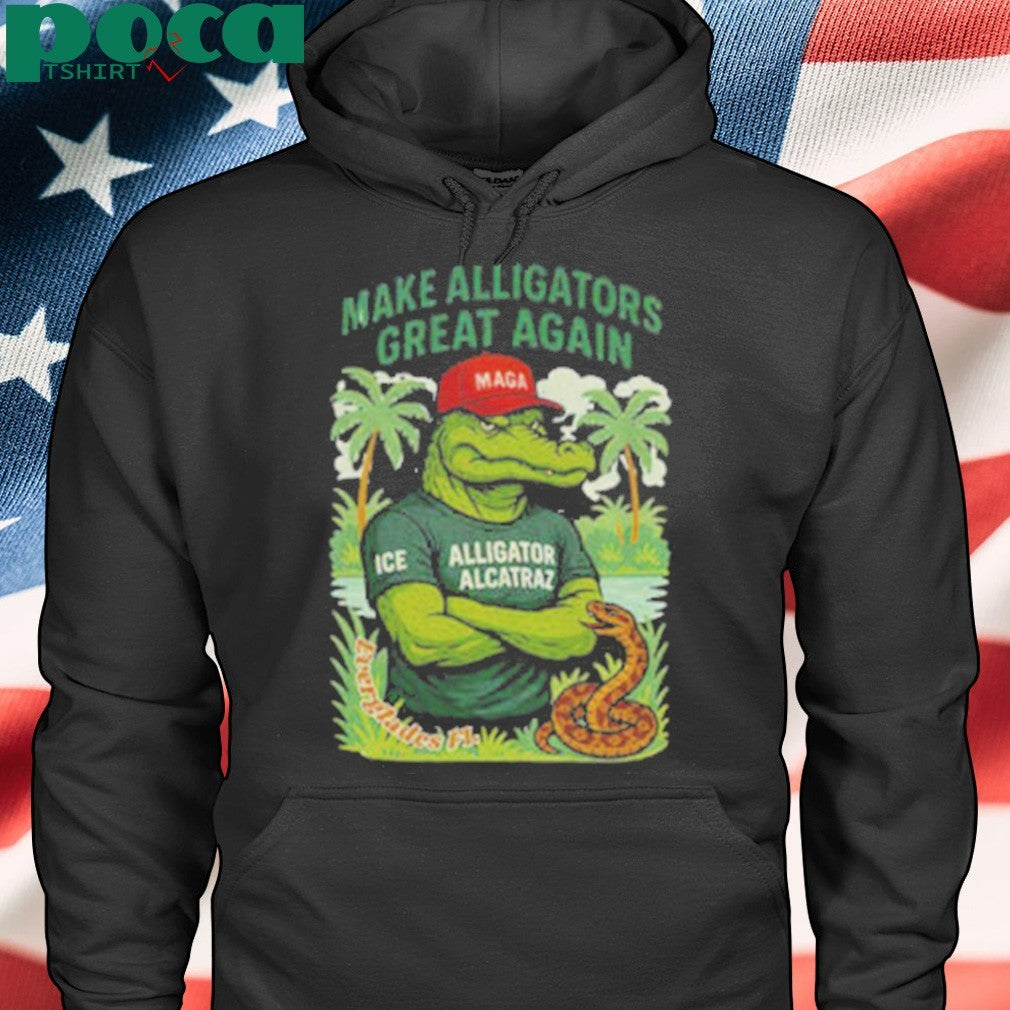 Alligator Alcatraz MAGA red hat make Alligators great again shirt