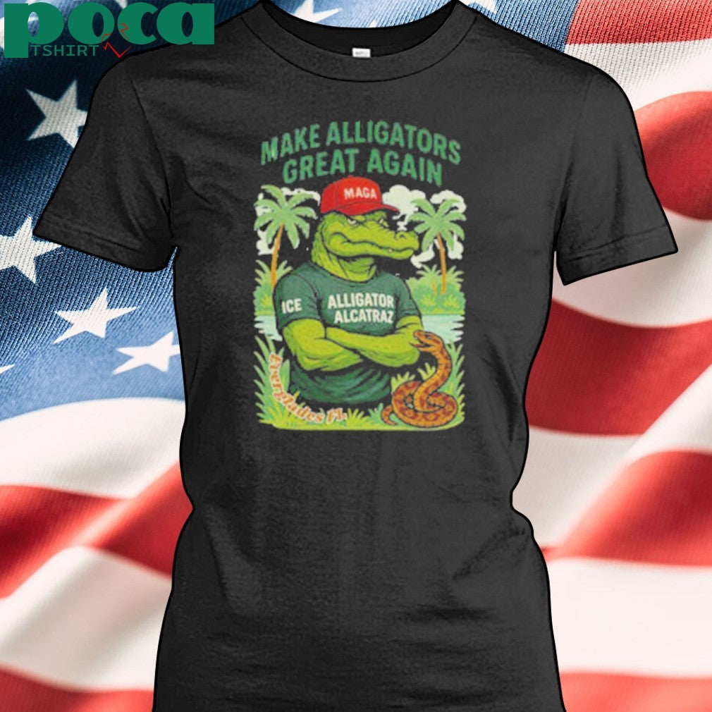 Alligator Alcatraz MAGA red hat make Alligators great again shirt