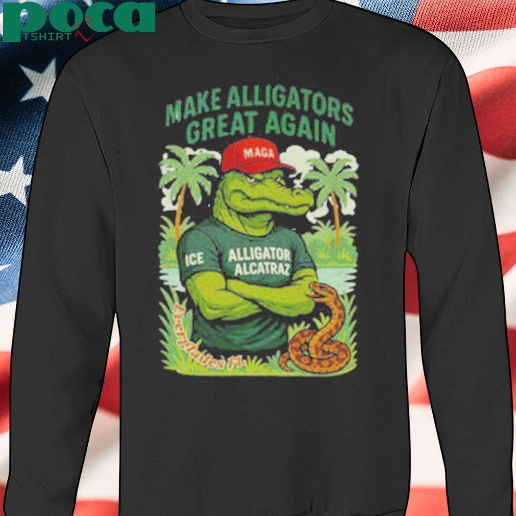 Alligator Alcatraz MAGA red hat make Alligators great again shirt