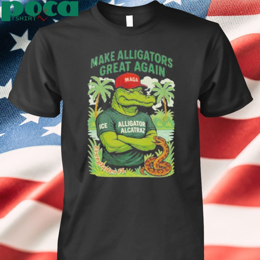 Alligator Alcatraz MAGA red hat make Alligators great again shirt