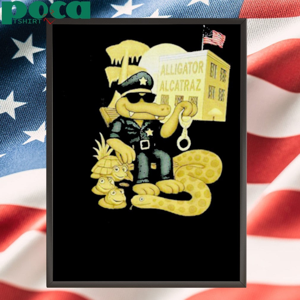 Alligator Alcatraz Welcome To America Bitches shirt