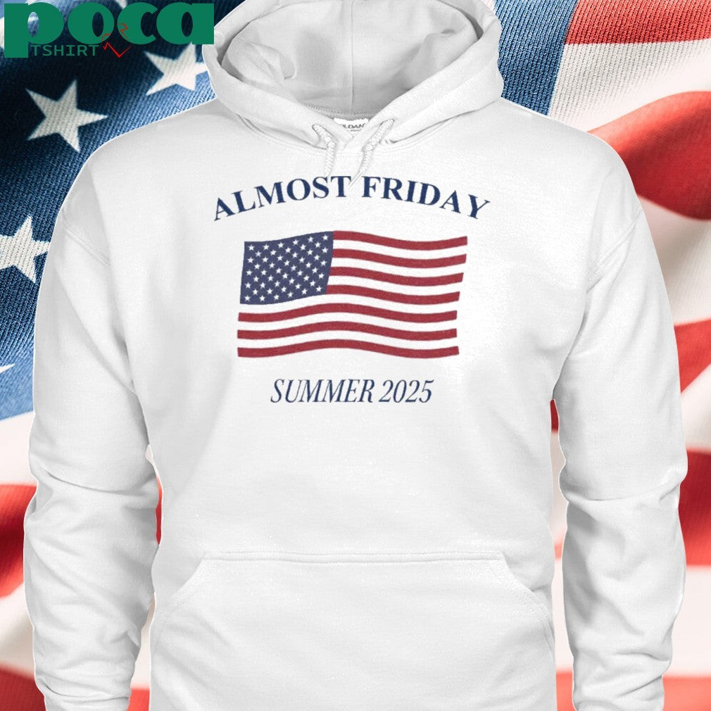 Almost Friday Summer 2025 US Flag T-shirt