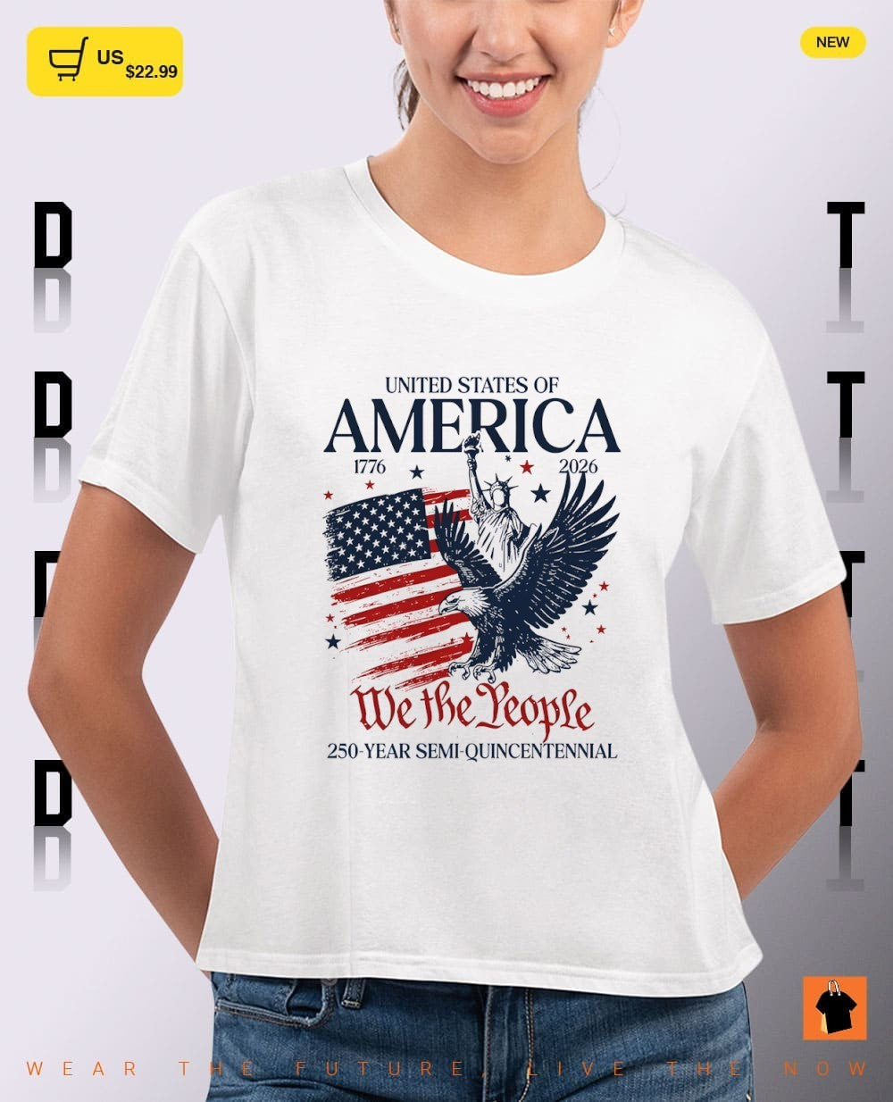 America 250 We The People United States of America flag 1776 2026 shirt