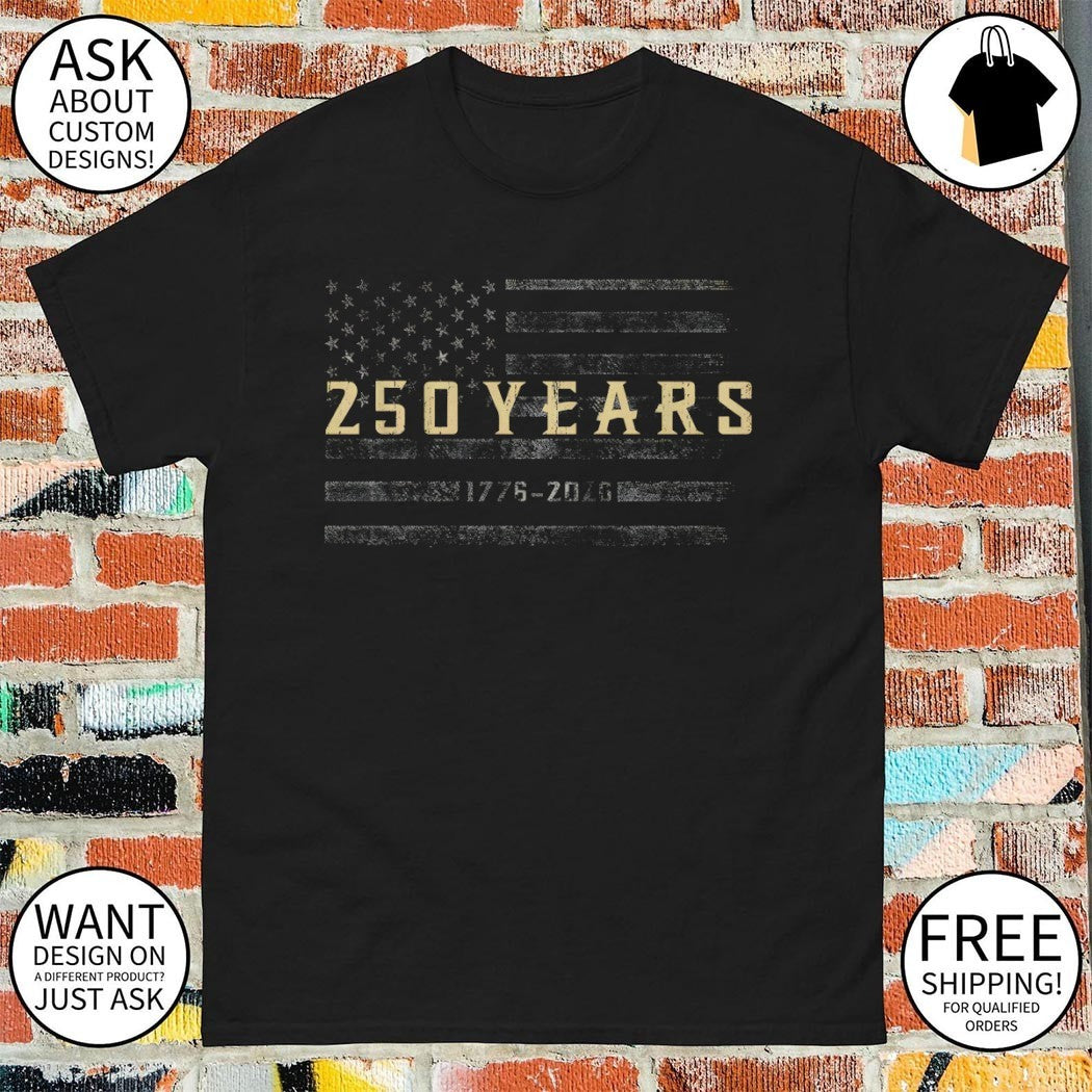 America 250th Anniversary 4th of July Celebration USA flag shirt