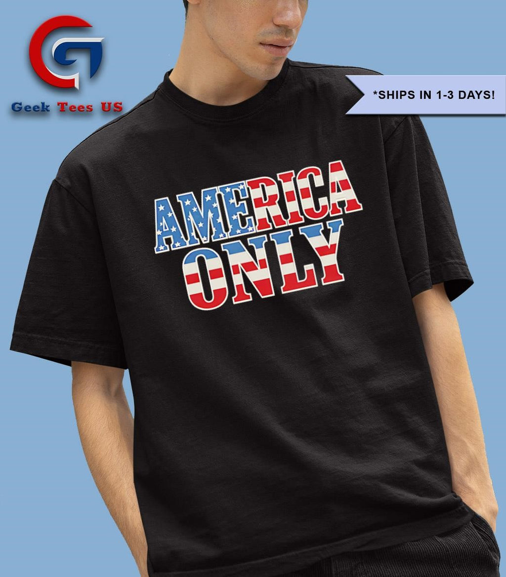 America Only USA flag shirt