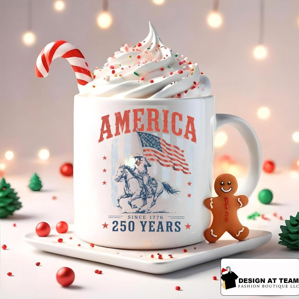 American Cowboy Horse Flag America Since 1776 250 Years shirt