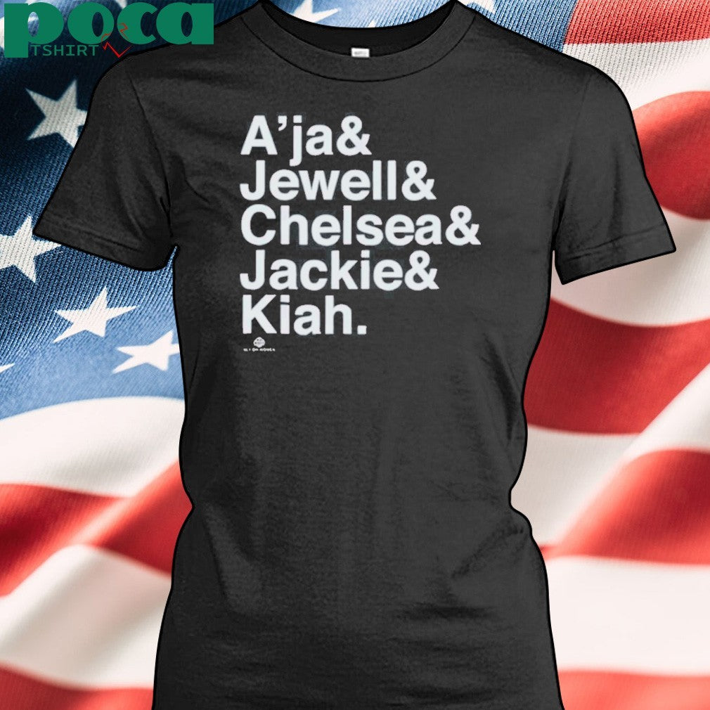 Ampersand Stars 2025 players Las Vegas Aces WBB shirt
