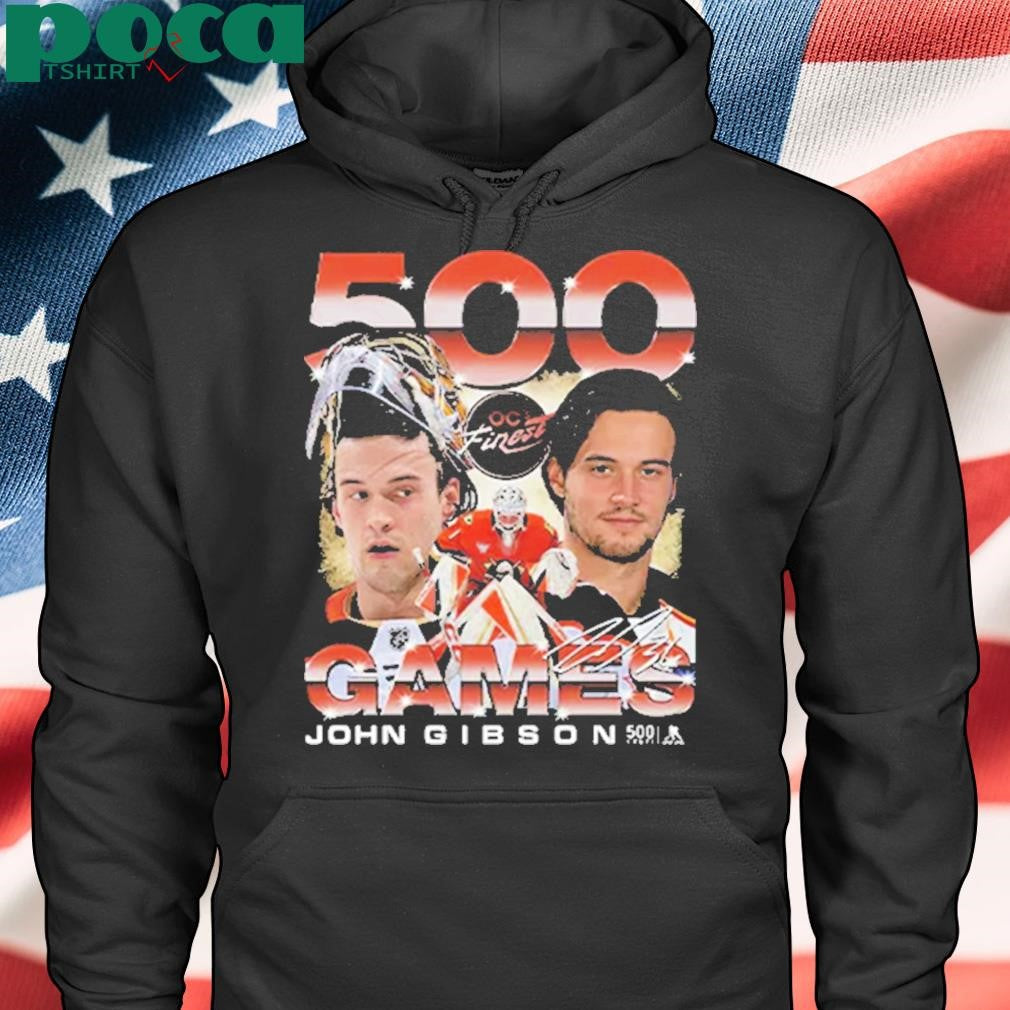 Anaheim Ducks John Gibson 500 Games T-Shirt