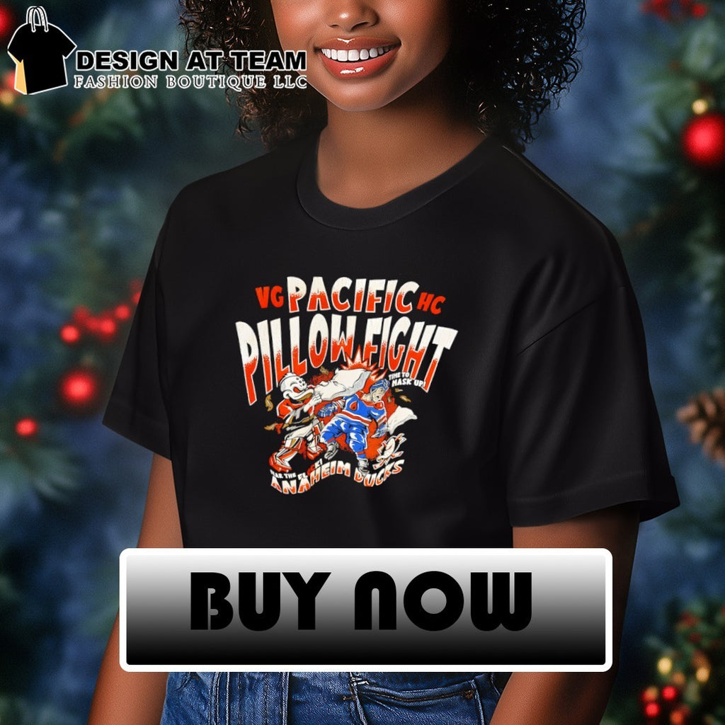 Anaheim Ducks Pacific Pillow Fight time to mask up fear the flock shirt
