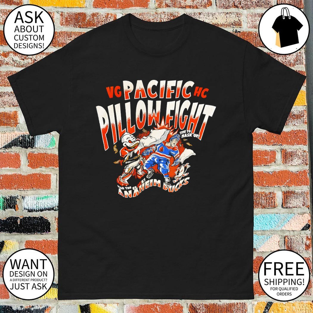 Anaheim Ducks Pacific Pillow Fight time to mask up fear the flock shirt