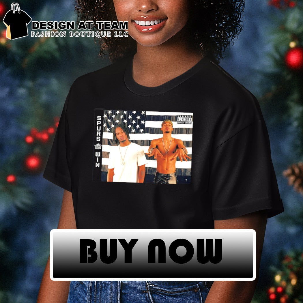 Andre 3000 Big Boi OutKast San Antonio Spurs Win Parental Advisory Explicit Content shirt