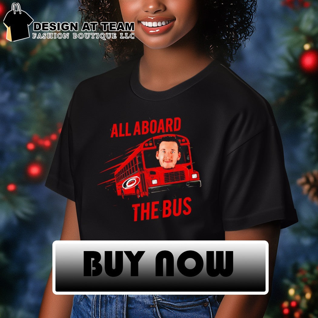 Andrei Svechnikov All Aboard the Bus Carolina Hurricanes NHL hockey player shirt