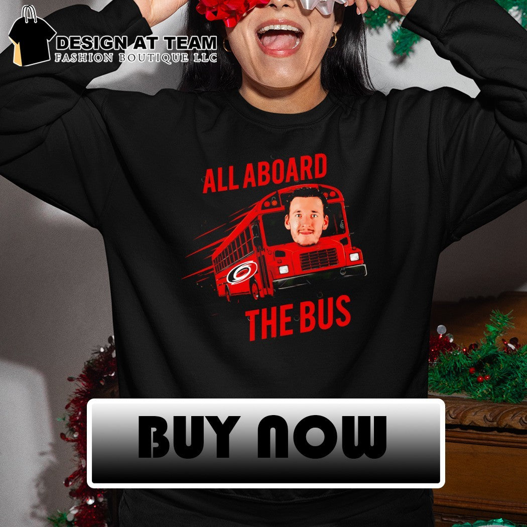 Andrei Svechnikov All Aboard the Bus Carolina Hurricanes NHL hockey player shirt