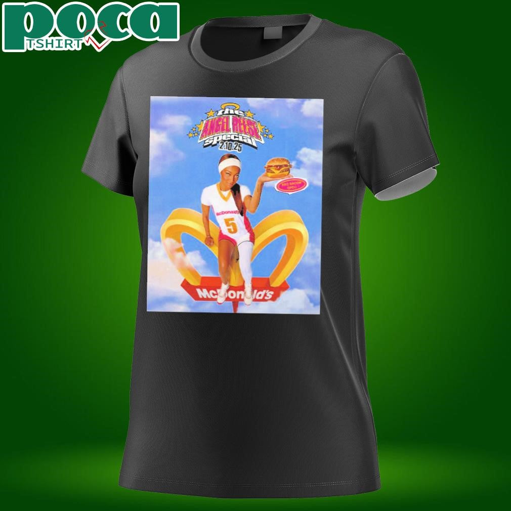 Angel Reese x McDonald’s The Angel Reese Special On February 10 2025 BBQ Bacon QPC Unisex T-Shirt