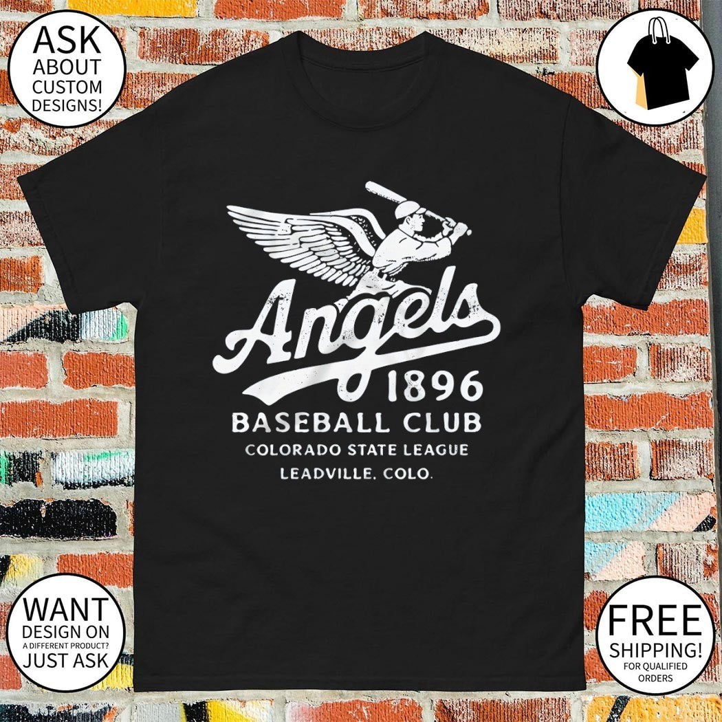 Angels Baseball Club Colorado State League Leadville Colorado 1896 shirt