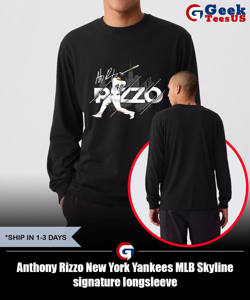 Anthony Rizzo New York Yankees MLB Skyline signature shirt