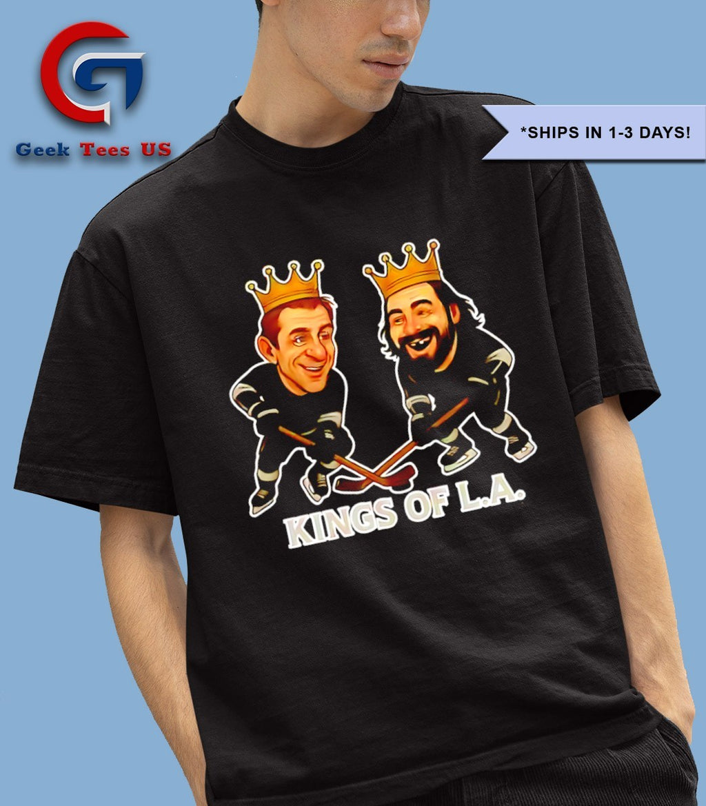 Anze Kopitar and Drew Doughty Kings Of L.A. Hockey caricatures shirt