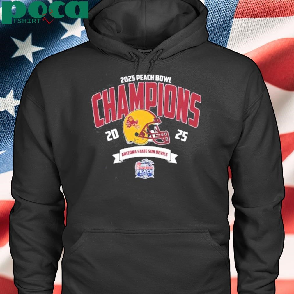 Arizona State Sun Devils Football Champions 2025 Chick-fil-A Peach Bowl NCAA College Football Shirt