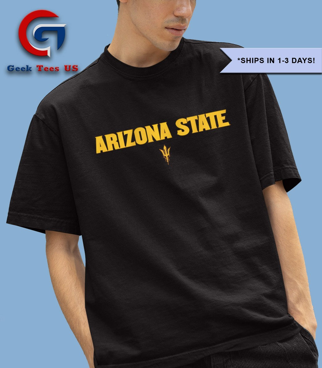 Arizona State Sun Devils wordmark logo shirt