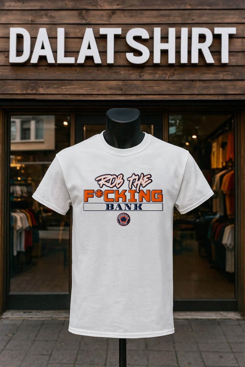 Armchair Illini Rob The Fucking Bank Logo shirt