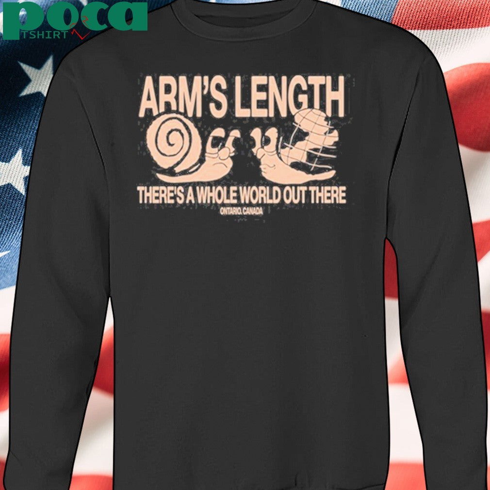 Arm’s Length Snail There’s A Whole World Out There Ontario Canada shirt